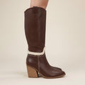Bottes Elia Marron Talon Bloc femme GABY