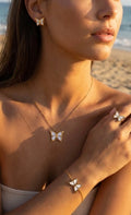 Parure de bijoux dorée femme GABY
