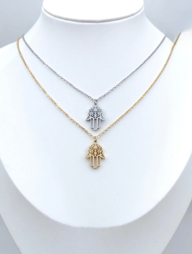 Collier main de Fatma ajustable doré femme GABY