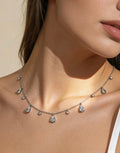 Collier Gouttes Strass femme GABY