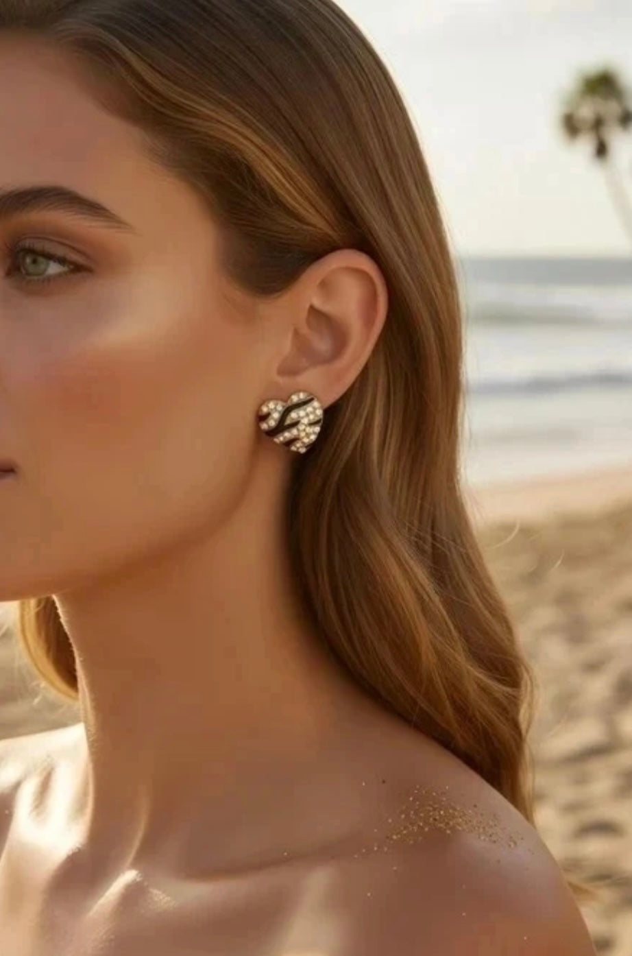 boucle oreille coeur bijou femme acier inoxydable