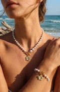 Parure Perles et Fleur